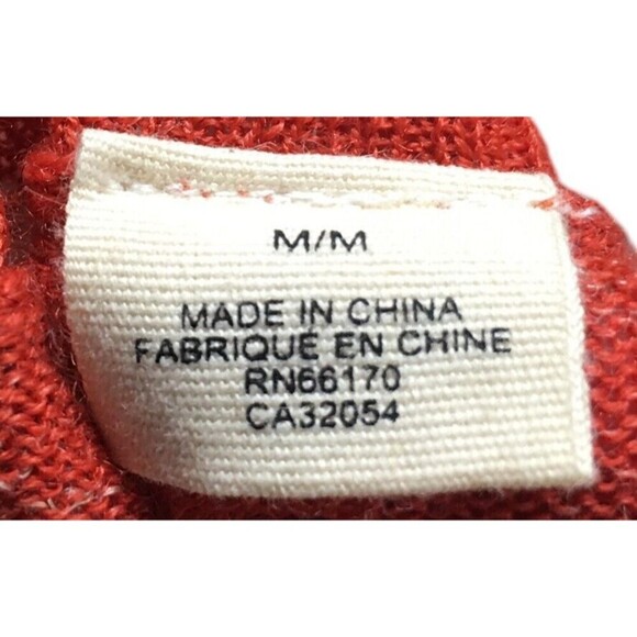 Moth Cardigan Women's Size Medium Orange Long Sleeve Sweater Wool Blend - Picture 9 of 9